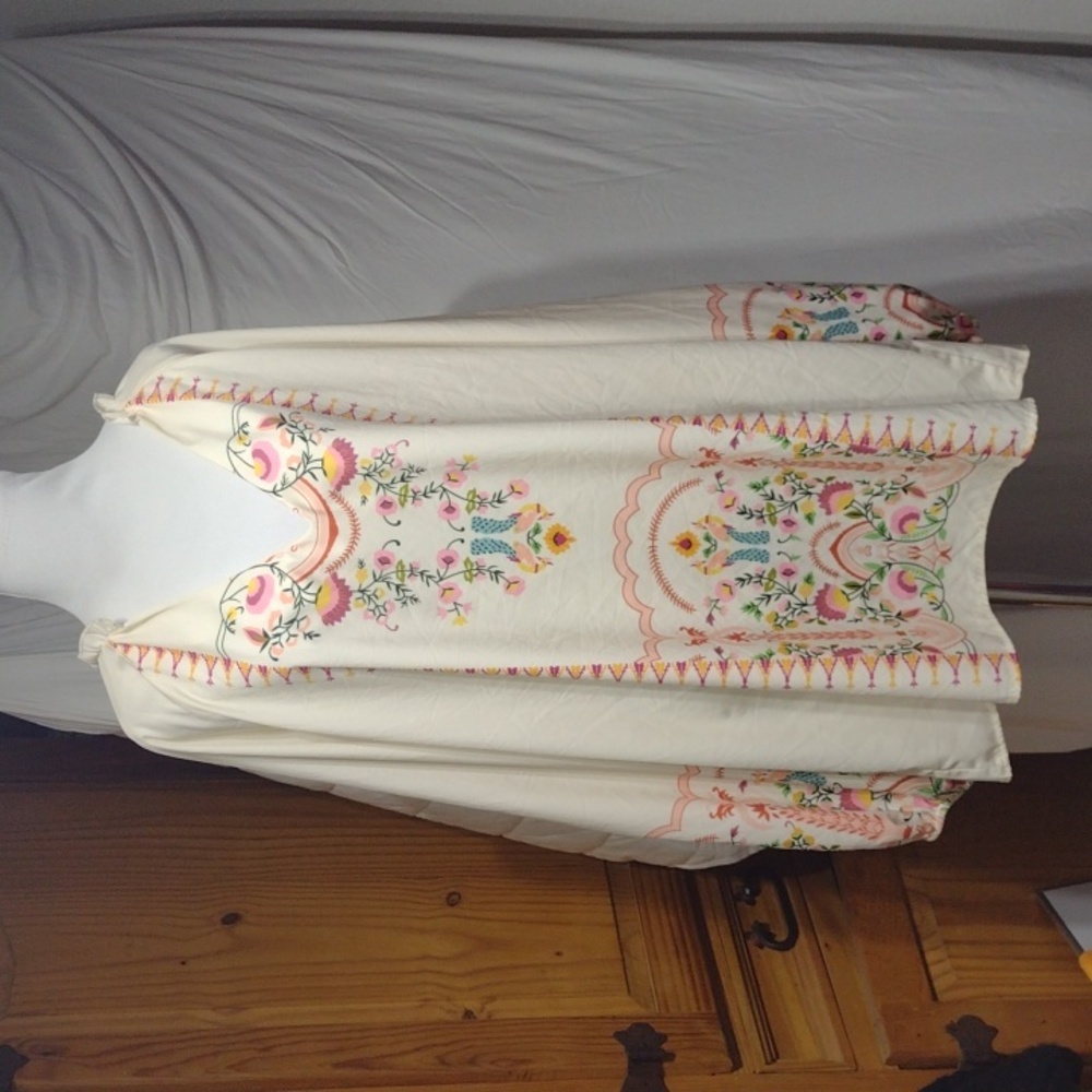 Pretty peasant style Misslook blouse, sz 3XL